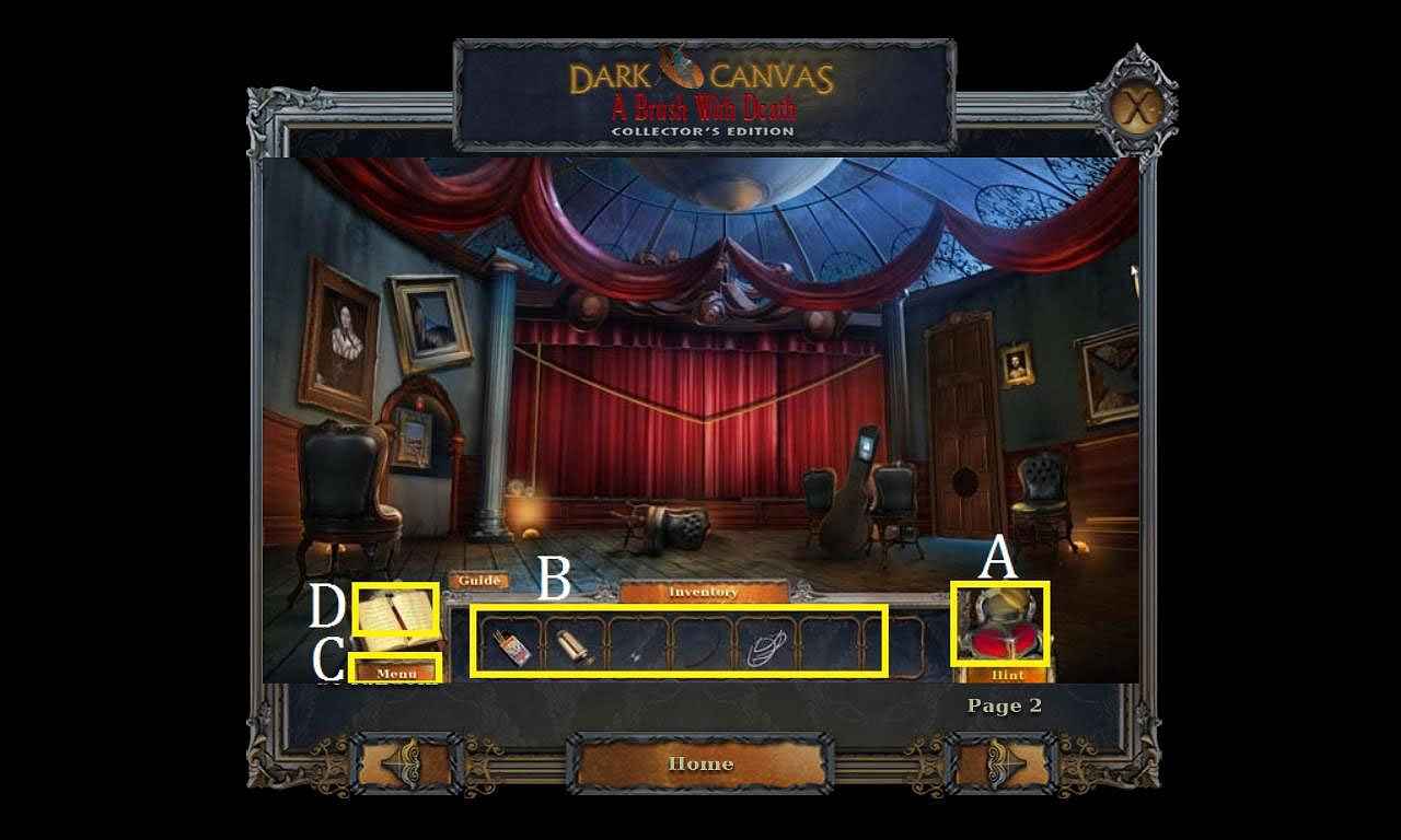 Dark Canvas A Brush With Death Walkthrough at BDStudioGames.