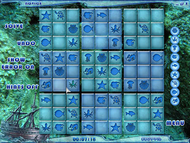 blue reef sudoku screenshots 3