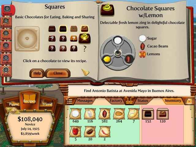 chocolatier 2: secret ingredients screenshots 2