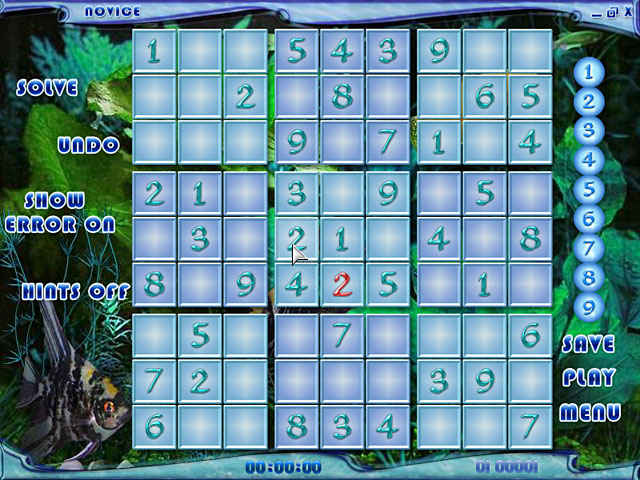 blue reef sudoku screenshots 1