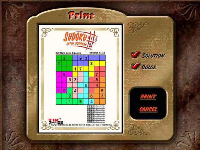 sudoku latin squares screenshots 2