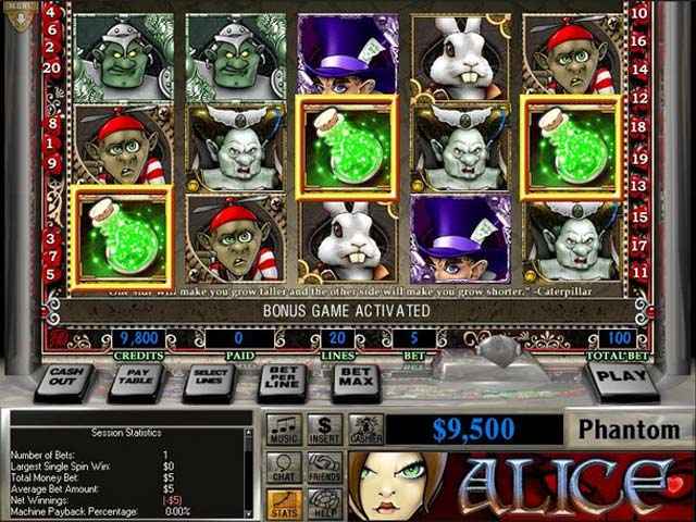 slot quest: alice in wonderland screenshots 1