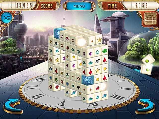 mahjongg dimensions deluxe: tiles in time screenshots 1