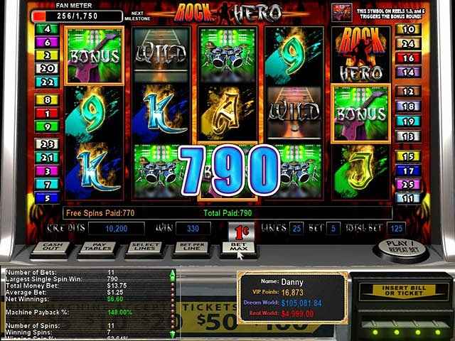 epic slots: rock hero screenshots 3