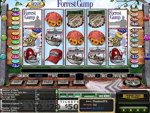 reel deal epic slot: forrest gump screenshots 1