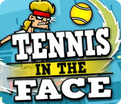 tennis in the face