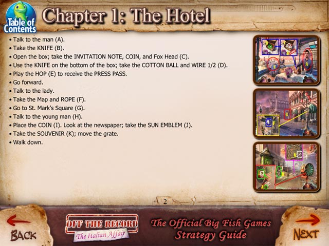 off the record: the italian affair strategy guide screenshots 1