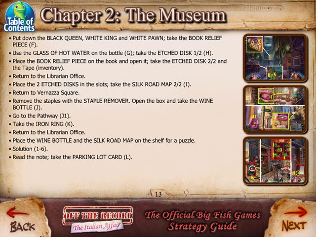 off the record: the italian affair strategy guide screenshots 3