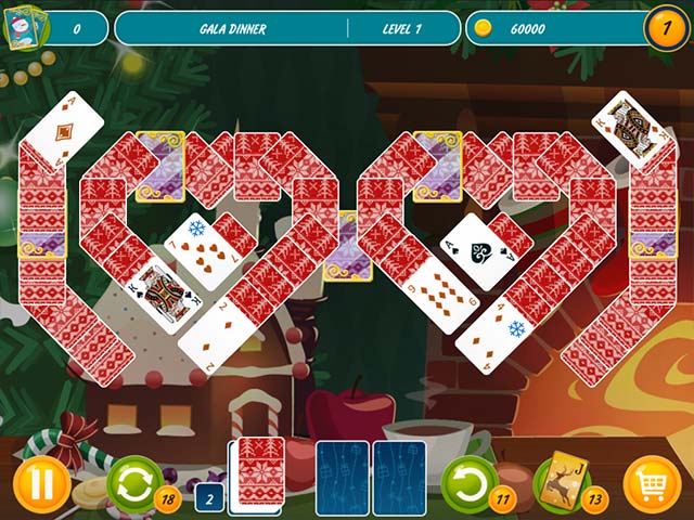 solitaire christmas match 2 cards screenshots 1