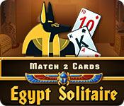 egypt solitaire match 2 cards