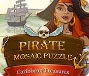 pirate mosaic puzzle: caribbean treasures