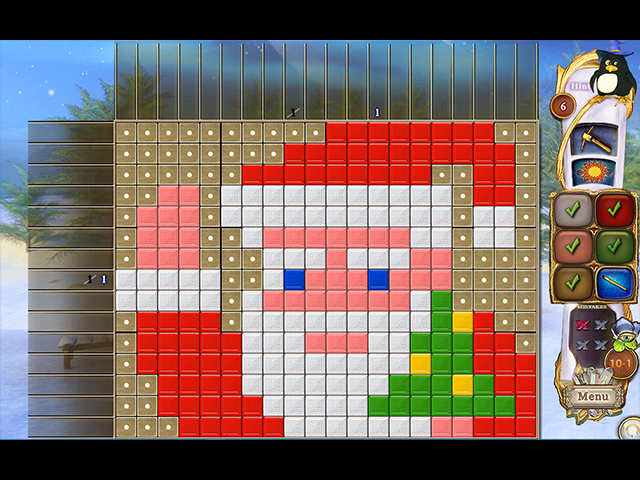 fantasy mosaics 32: santa's hut screenshots 1