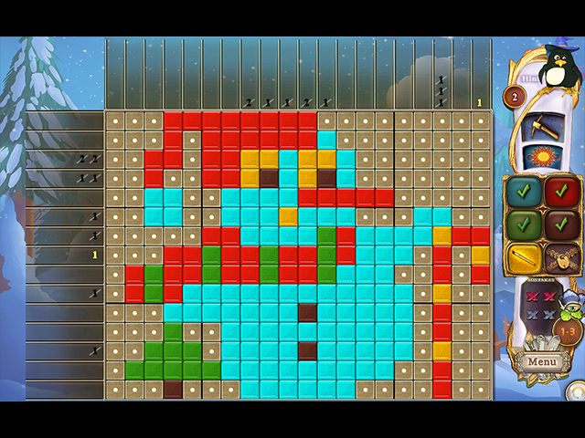 fantasy mosaics 32: santa's hut screenshots 3