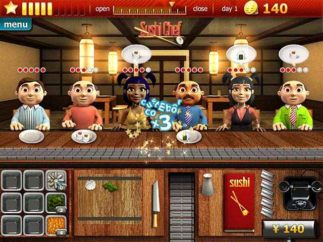 youda sushi chef 2 walkthrough