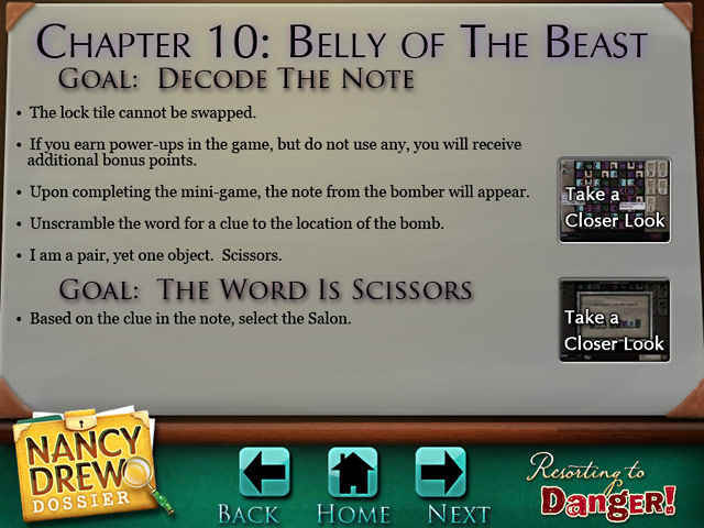 nancy drew dossier: resorting to danger strategy guide screenshots 10