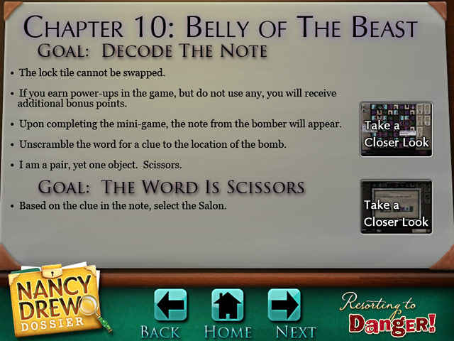 nancy drew dossier: resorting to danger strategy guide screenshots 1