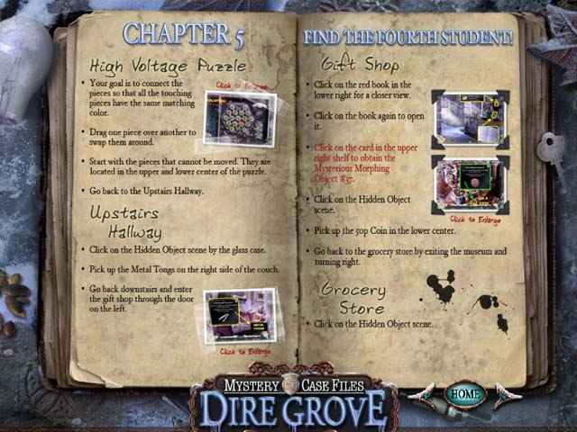 mystery case files: dire grove strategy guide screenshots 1