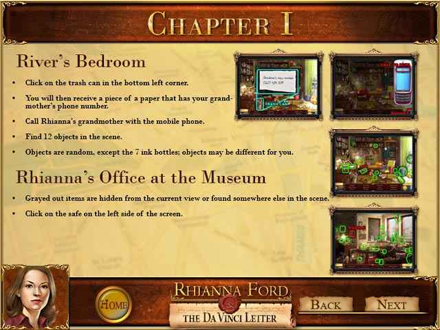 rhianna ford & the davinci letter strategy guide screenshots 1