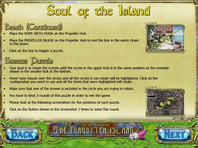 secret mission: the forgotten island strategy guide screenshots 1