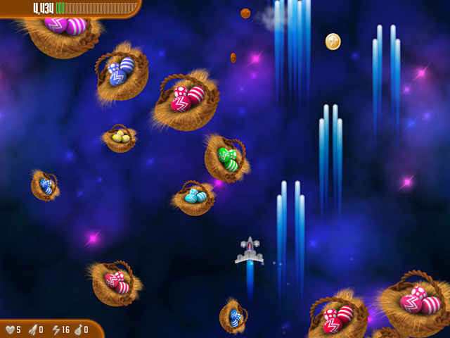 chicken invaders 3: revenge of the yolk easter edition screenshots 1