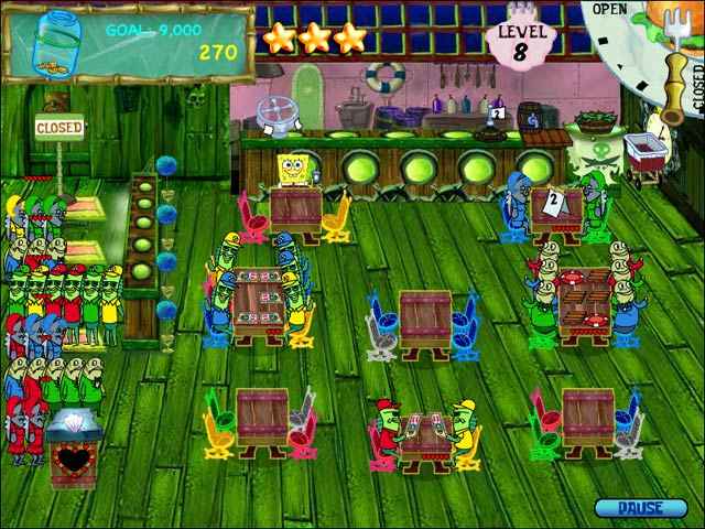 spongebob squarepants diner dash