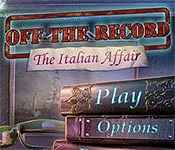 off the record: the italian affair collector's edition off the record: the italian affair collector's edition